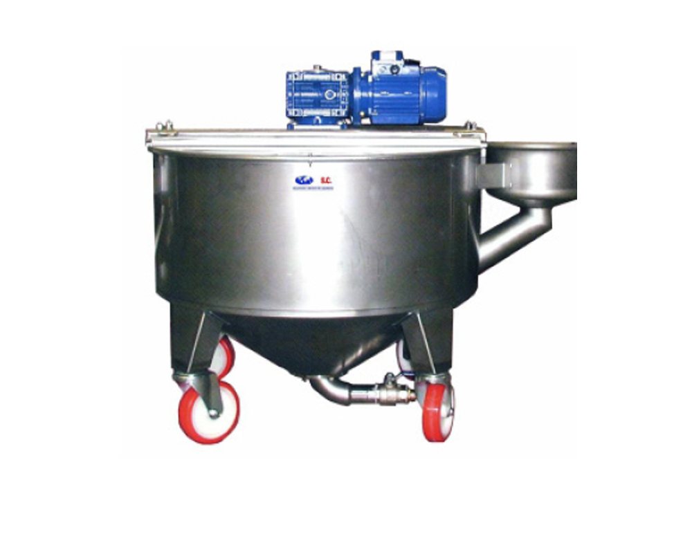 mastello in acciaio inox